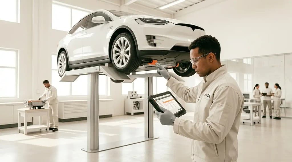 Optional EV practical workshop and skills assessment at Advanced Mobility